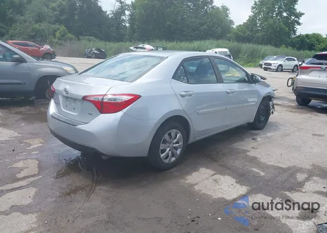 2015 Toyota Corolla Le из США, поврежденный, VIN 2T1BURHE5FC400457